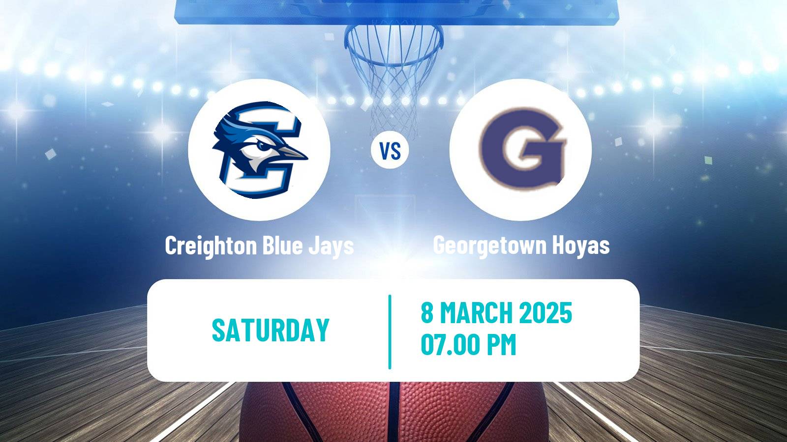 Basketball NCAA College Basketball Women Creighton Blue Jays - Georgetown Hoyas