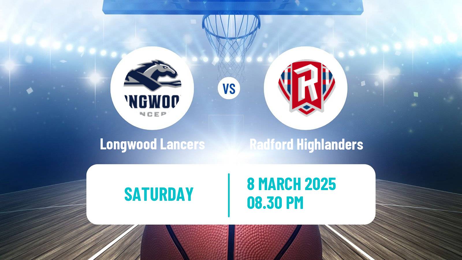 Basketball NCAA College Basketball Women Longwood Lancers - Radford Highlanders