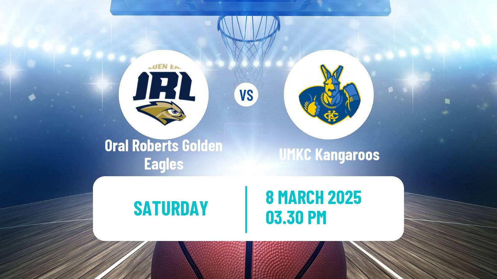 Basketball NCAA College Basketball Women Oral Roberts Golden Eagles - UMKC Kangaroos