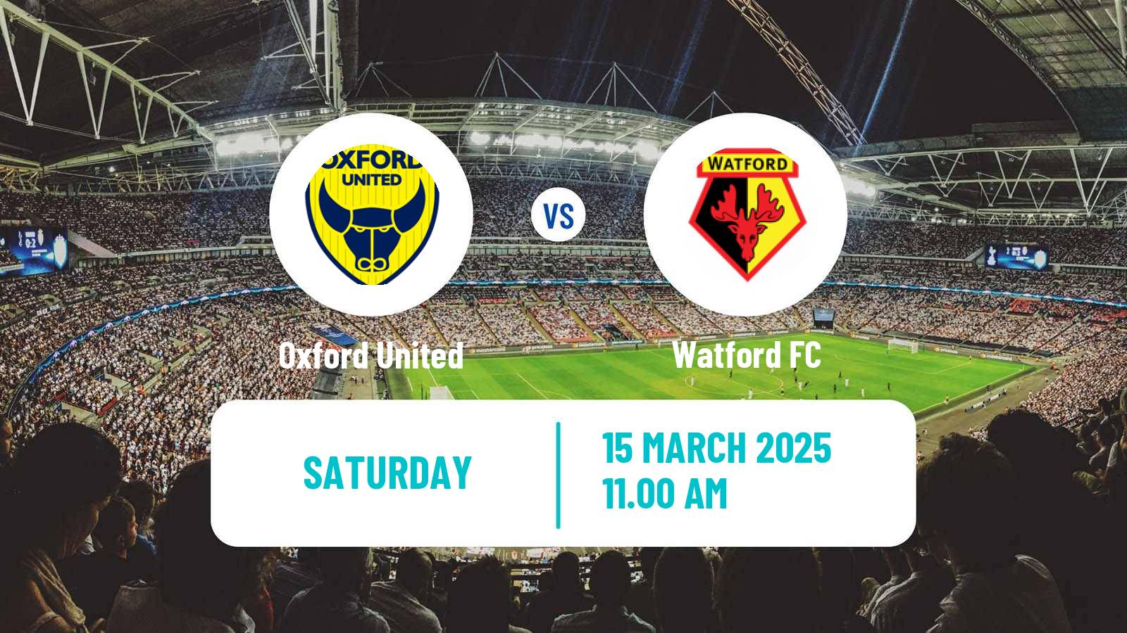 Soccer English League Championship Oxford United - Watford