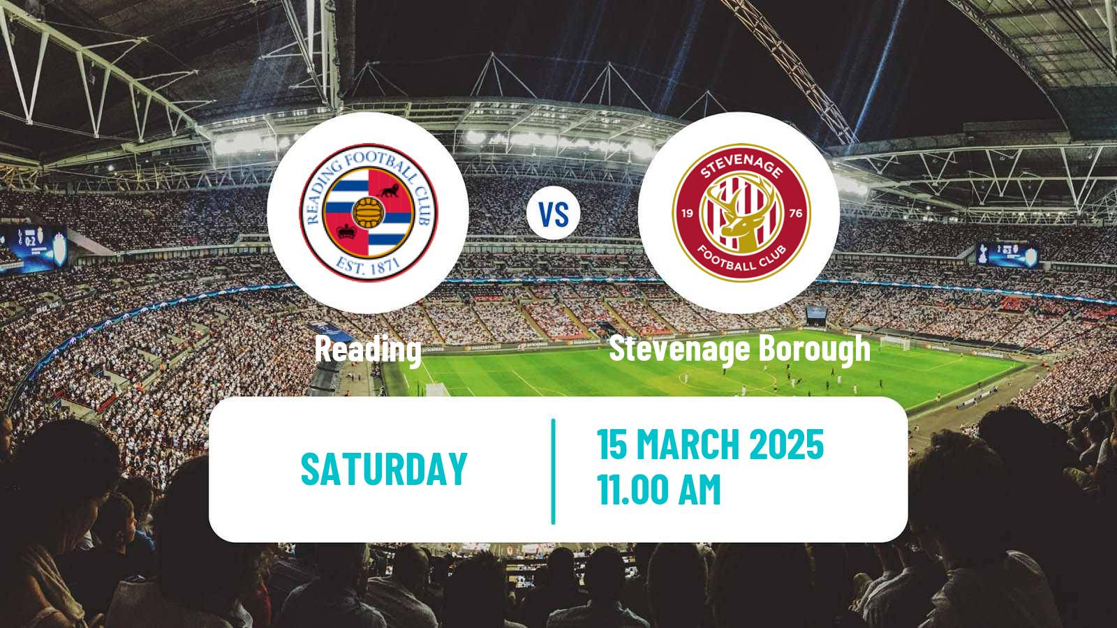 Soccer English League One Reading - Stevenage Borough