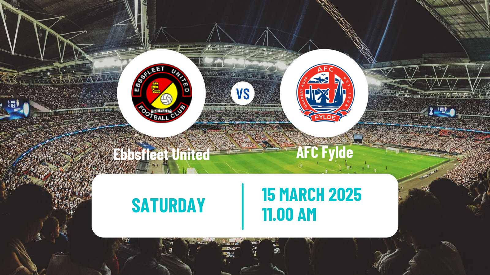 Soccer English National League Ebbsfleet United - Fylde