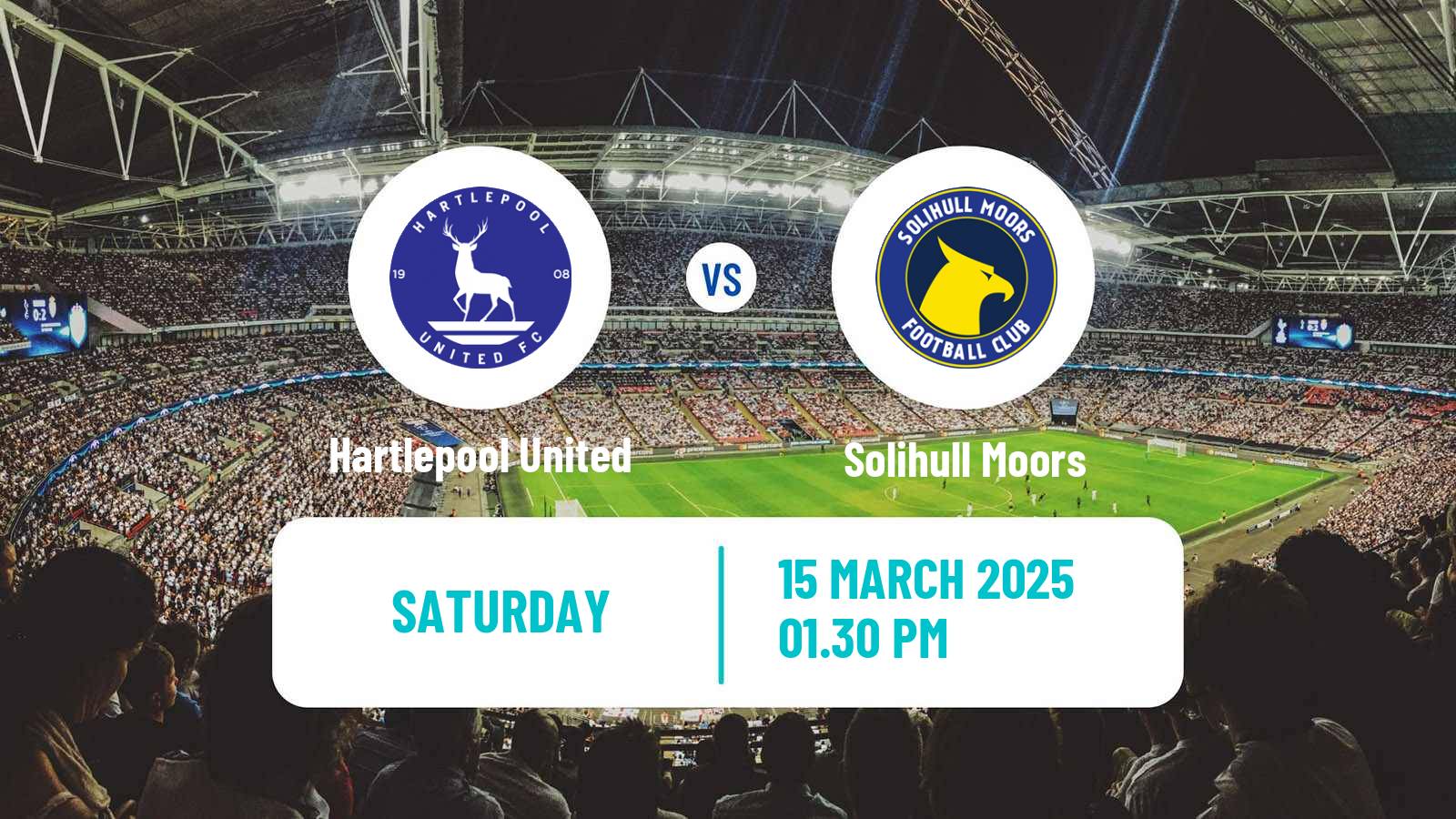 Soccer English National League Hartlepool United - Solihull Moors