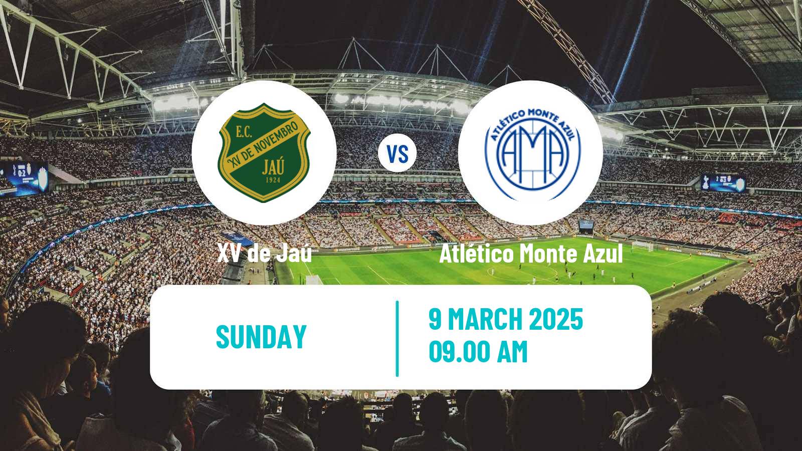 Soccer Brazilian Campeonato Paulista A3 XV de Jaú - Atlético Monte Azul