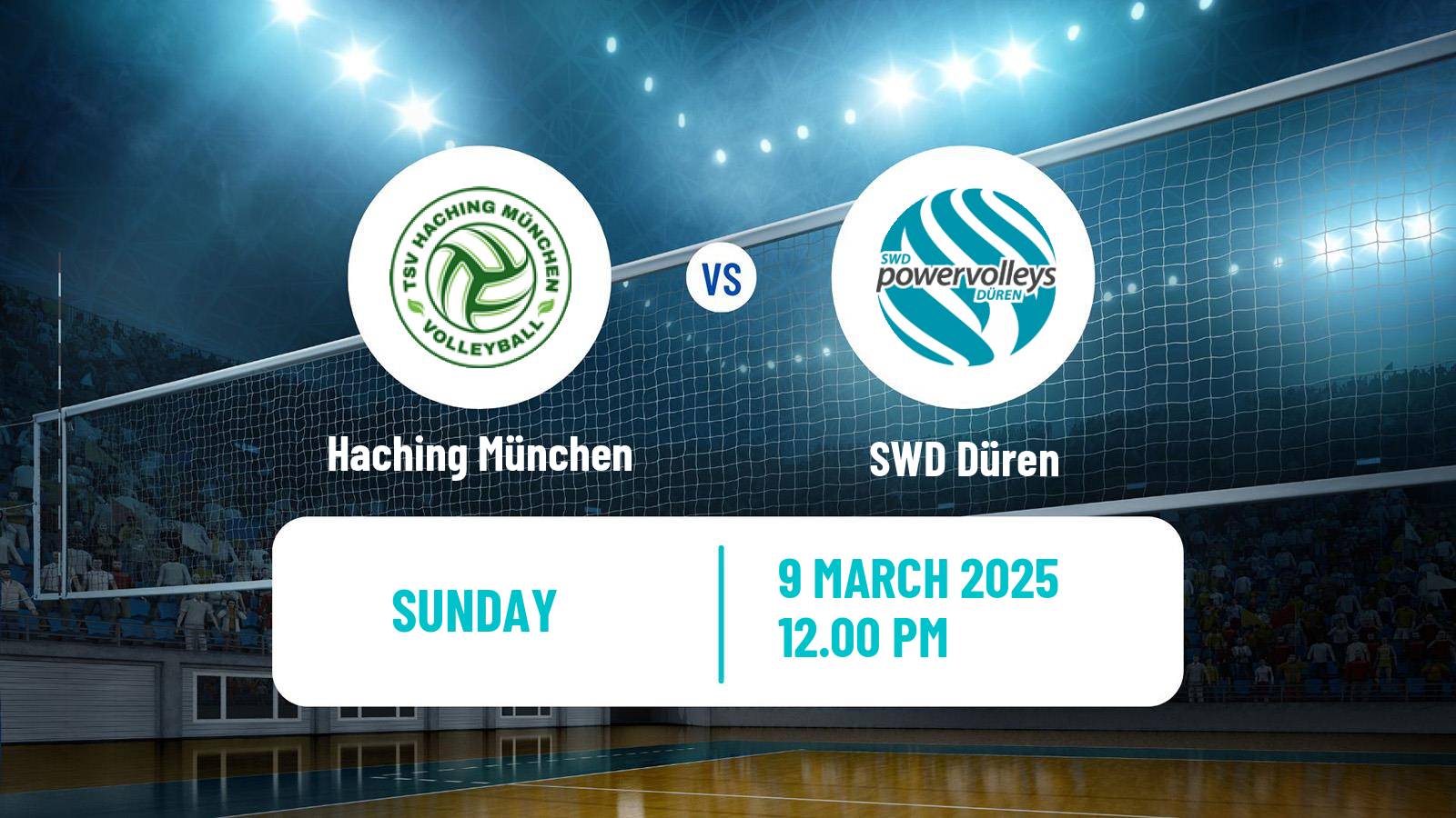 Volleyball German Bundesliga Volleyball Haching München - Düren