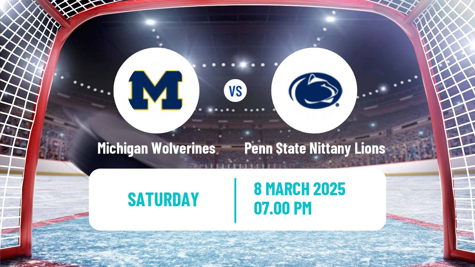 Hockey NCAA Hockey Michigan Wolverines - Penn State Nittany Lions