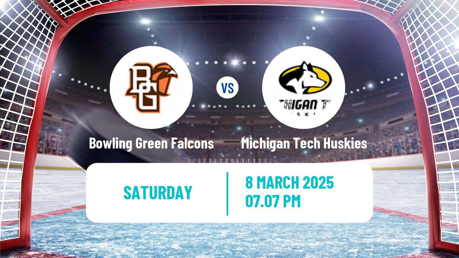 Hockey NCAA Hockey Bowling Green Falcons - Michigan Tech Huskies