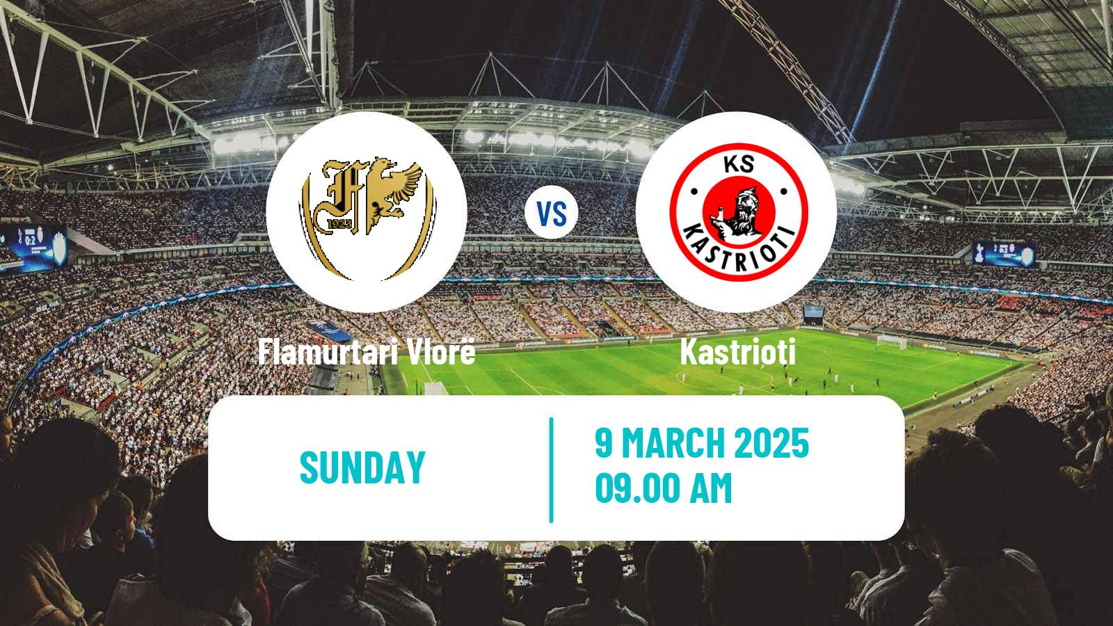 Soccer Albanian First Division Flamurtari Vlorë - Kastrioti
