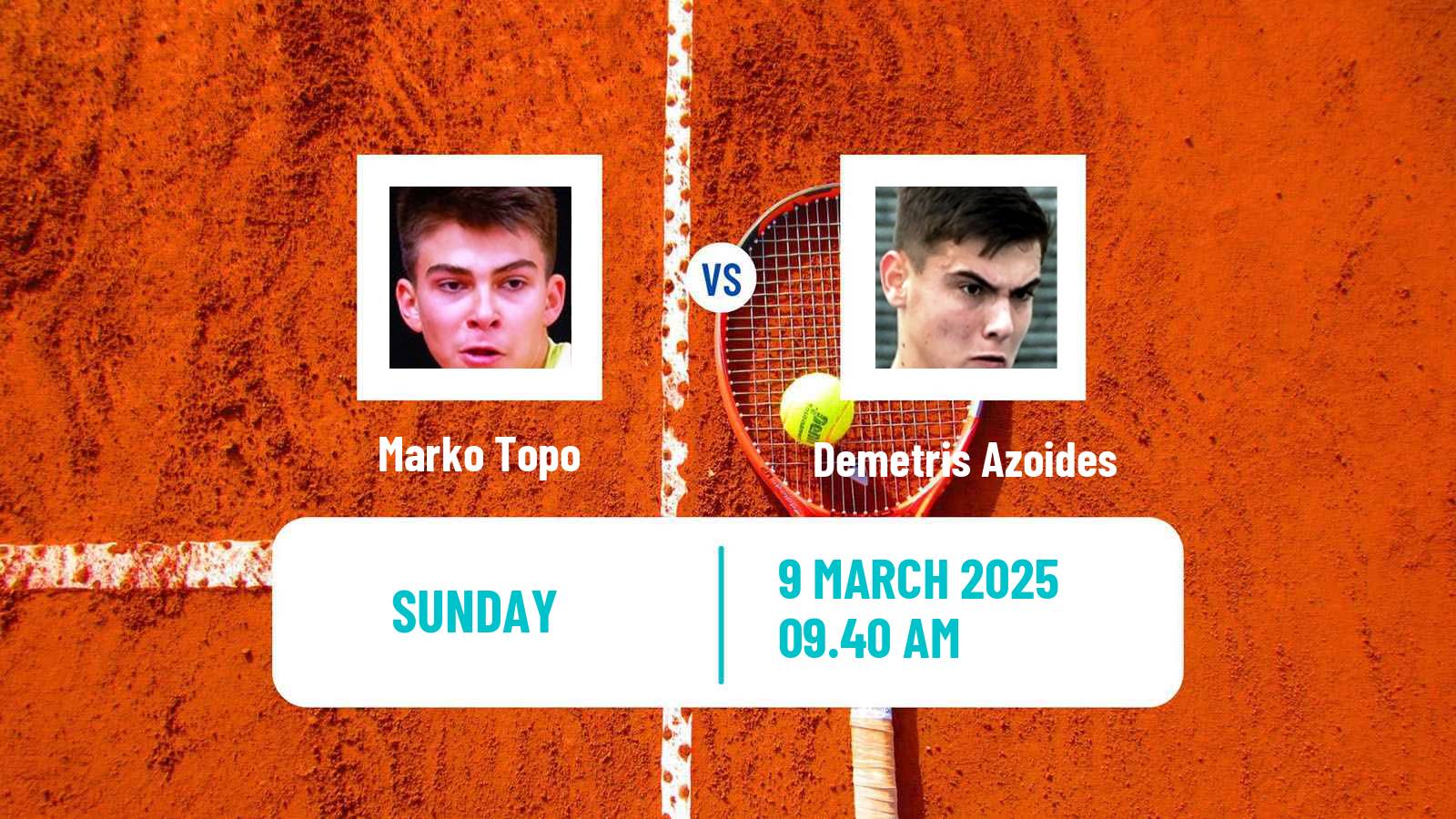 Tennis Hersonissos 2 Challenger Men Marko Topo - Demetris Azoides