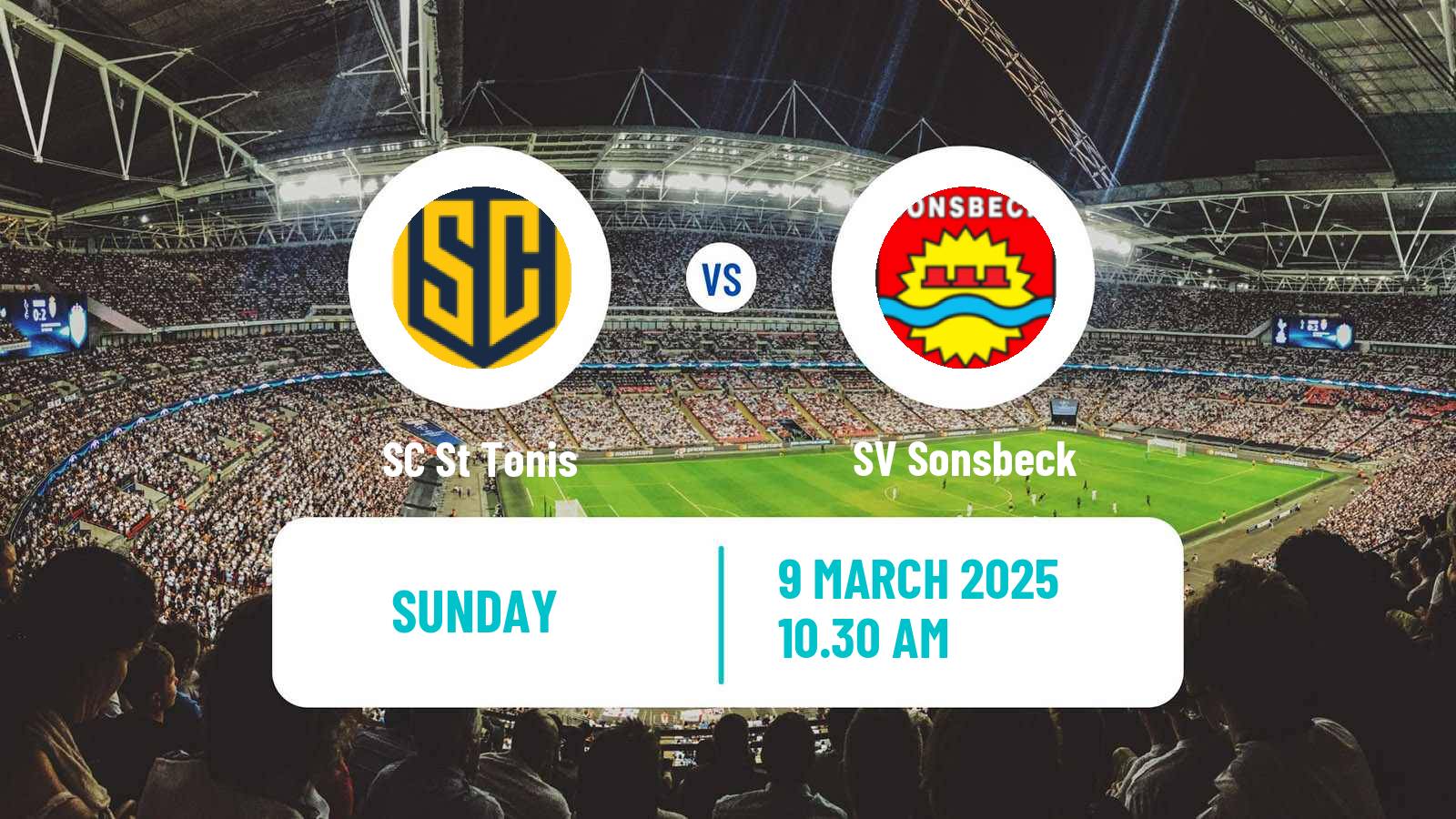 Soccer German Oberliga Niederrhein St Tonis - Sonsbeck