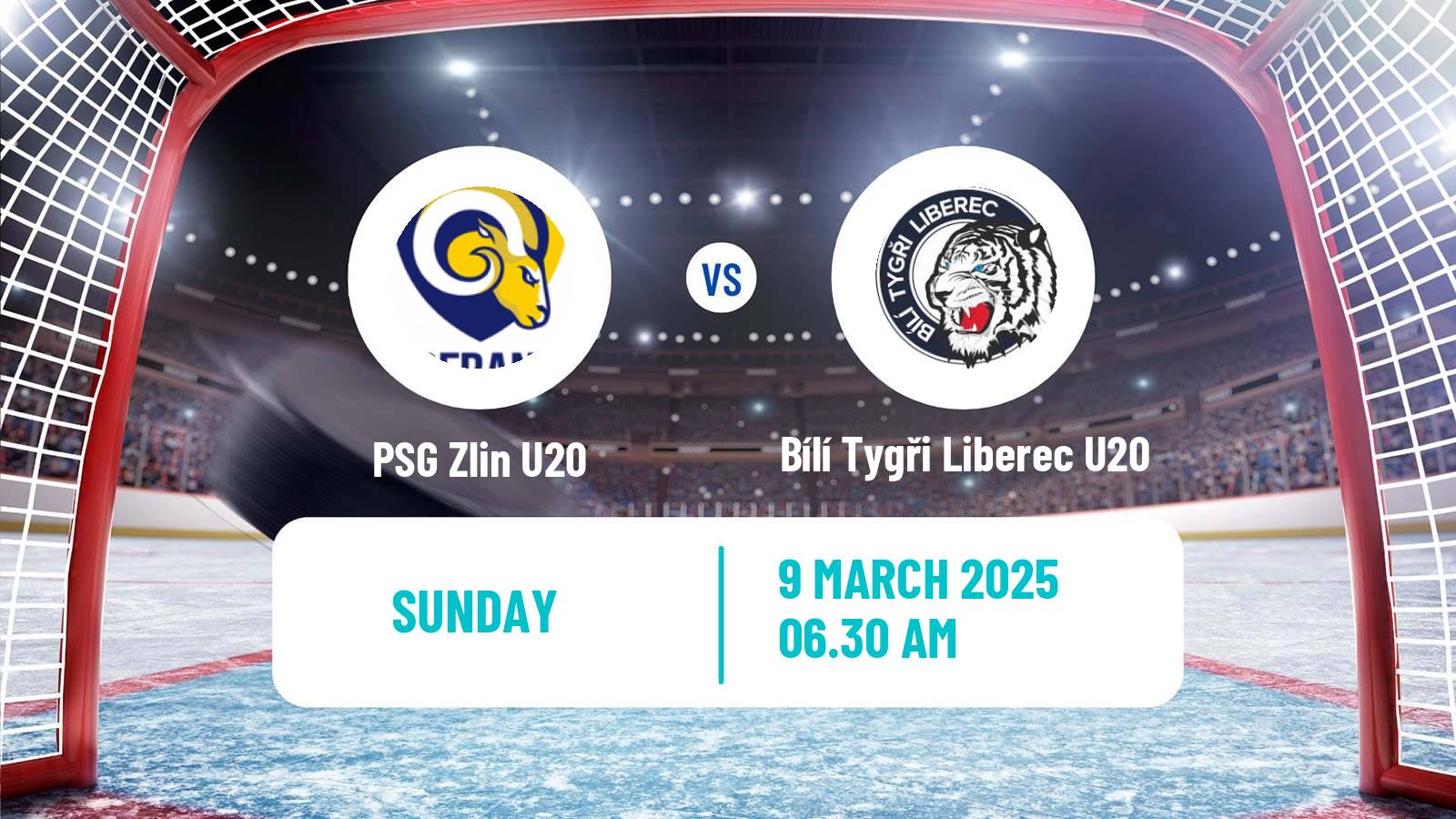 Hockey Czech ELJ Zlin U20 - Bílí Tygři Liberec U20