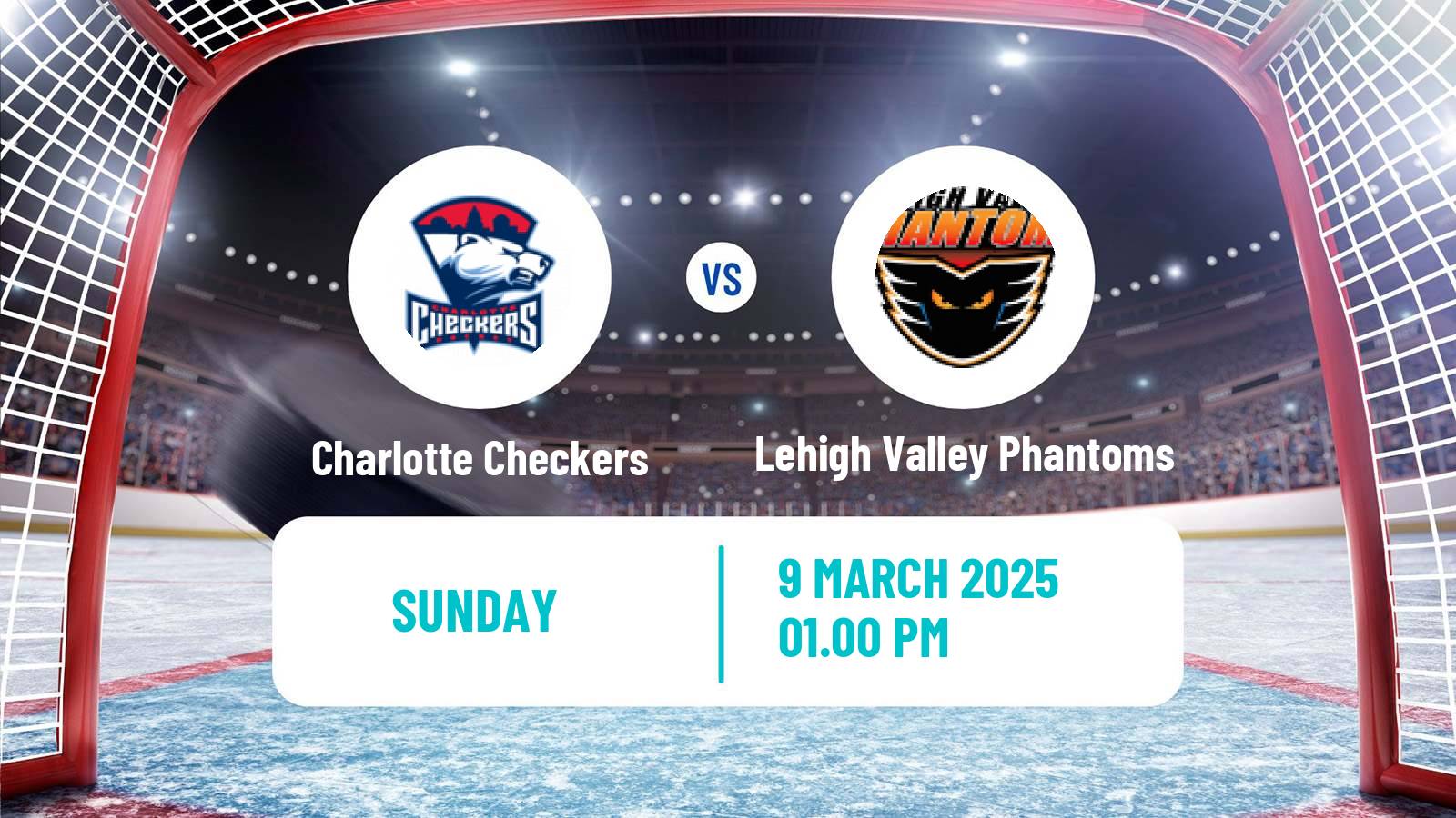 Hockey AHL Charlotte Checkers - Lehigh Valley Phantoms