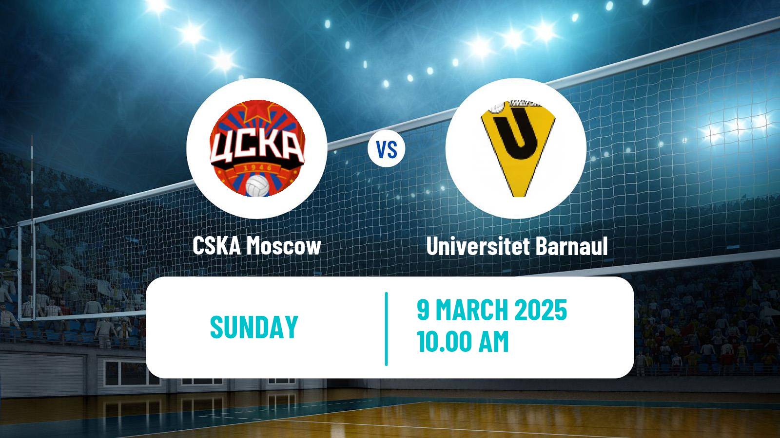 Volleyball Russian Vysshaya League A Volleyball CSKA Moscow - Universitet Barnaul