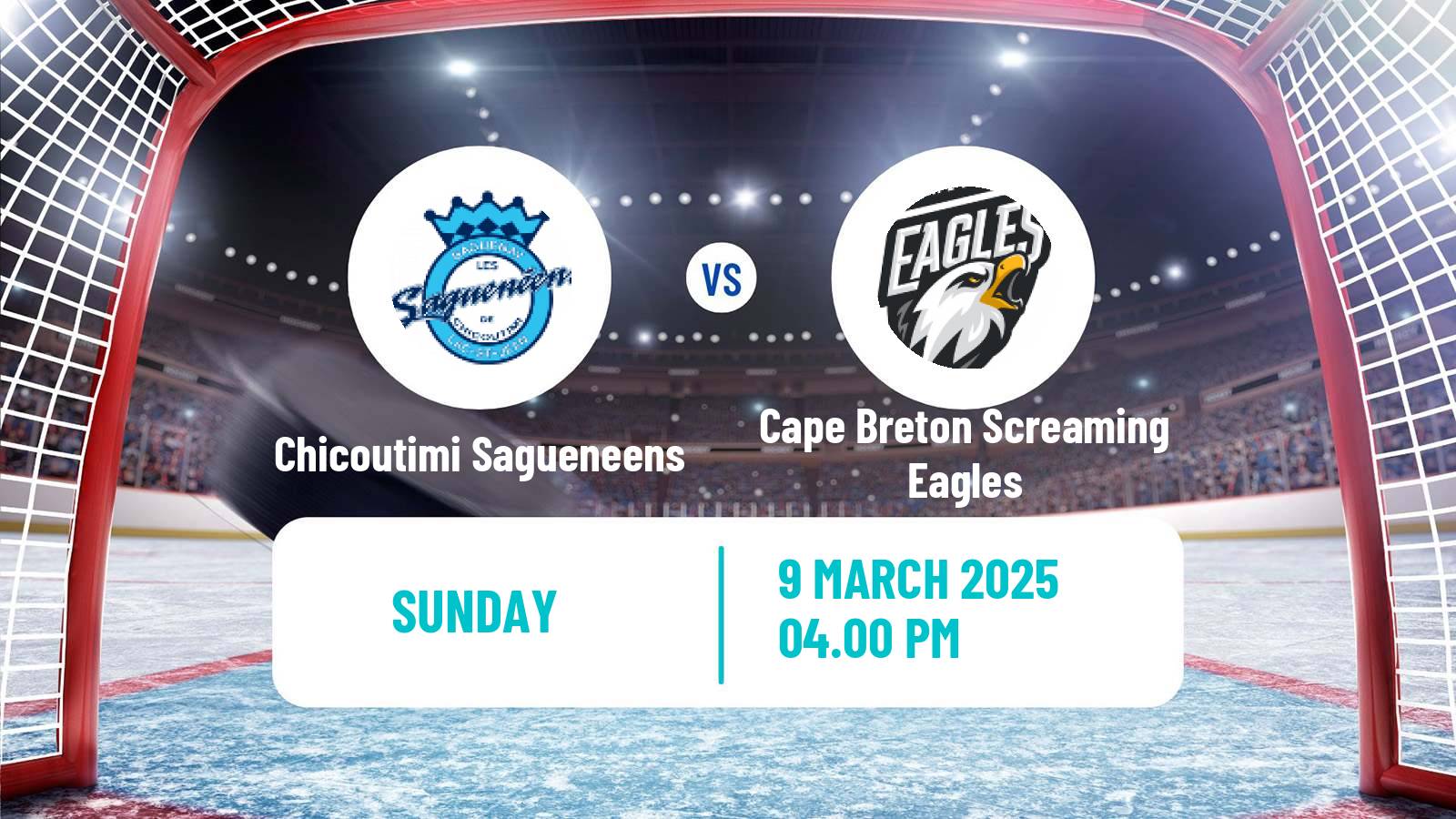 Hockey QMJHL Chicoutimi Sagueneens - Cape Breton Screaming Eagles