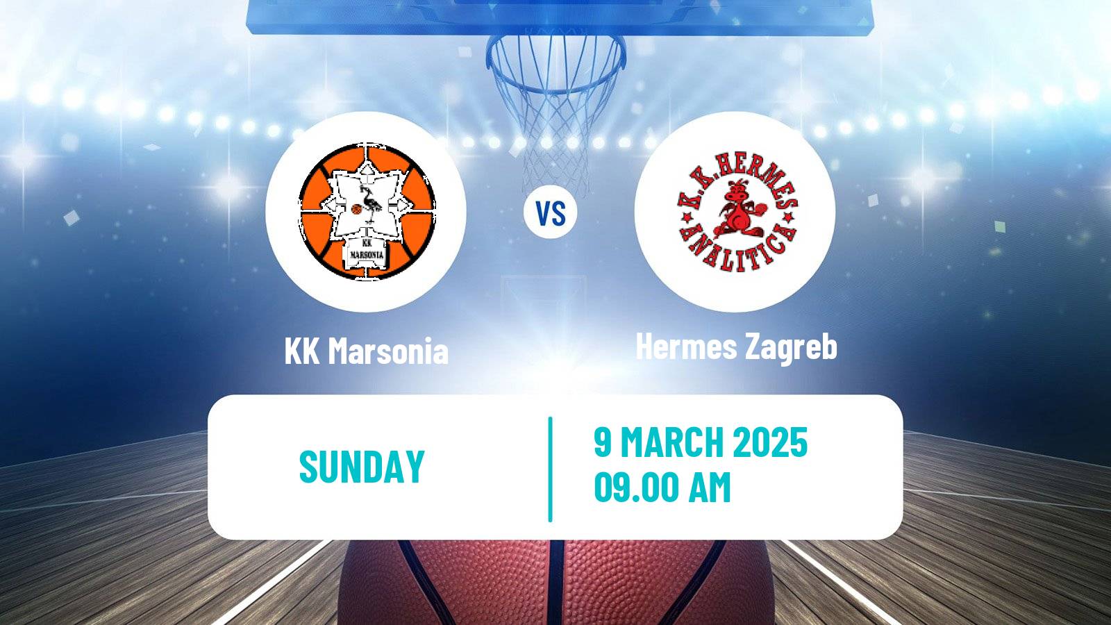 Basketball Croatian Prva Liga Basketball Marsonia - Hermes Zagreb