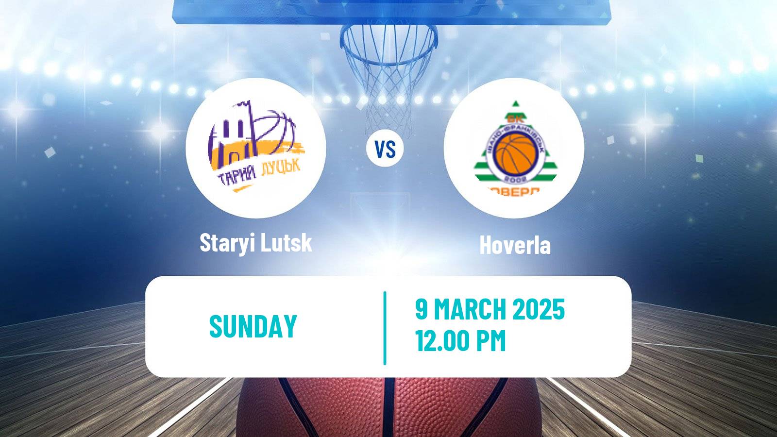 Basketball Ukrainian FBU Super League Staryi Lutsk - Hoverla