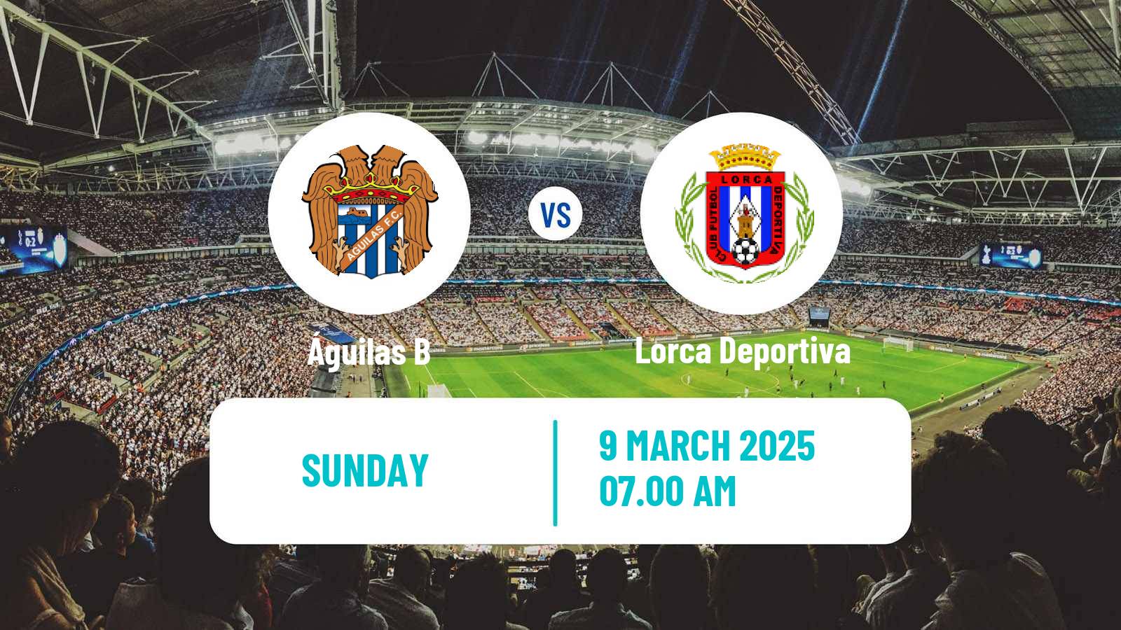 Soccer Spanish Tercera RFEF - Group 13 Águilas B - Lorca Deportiva