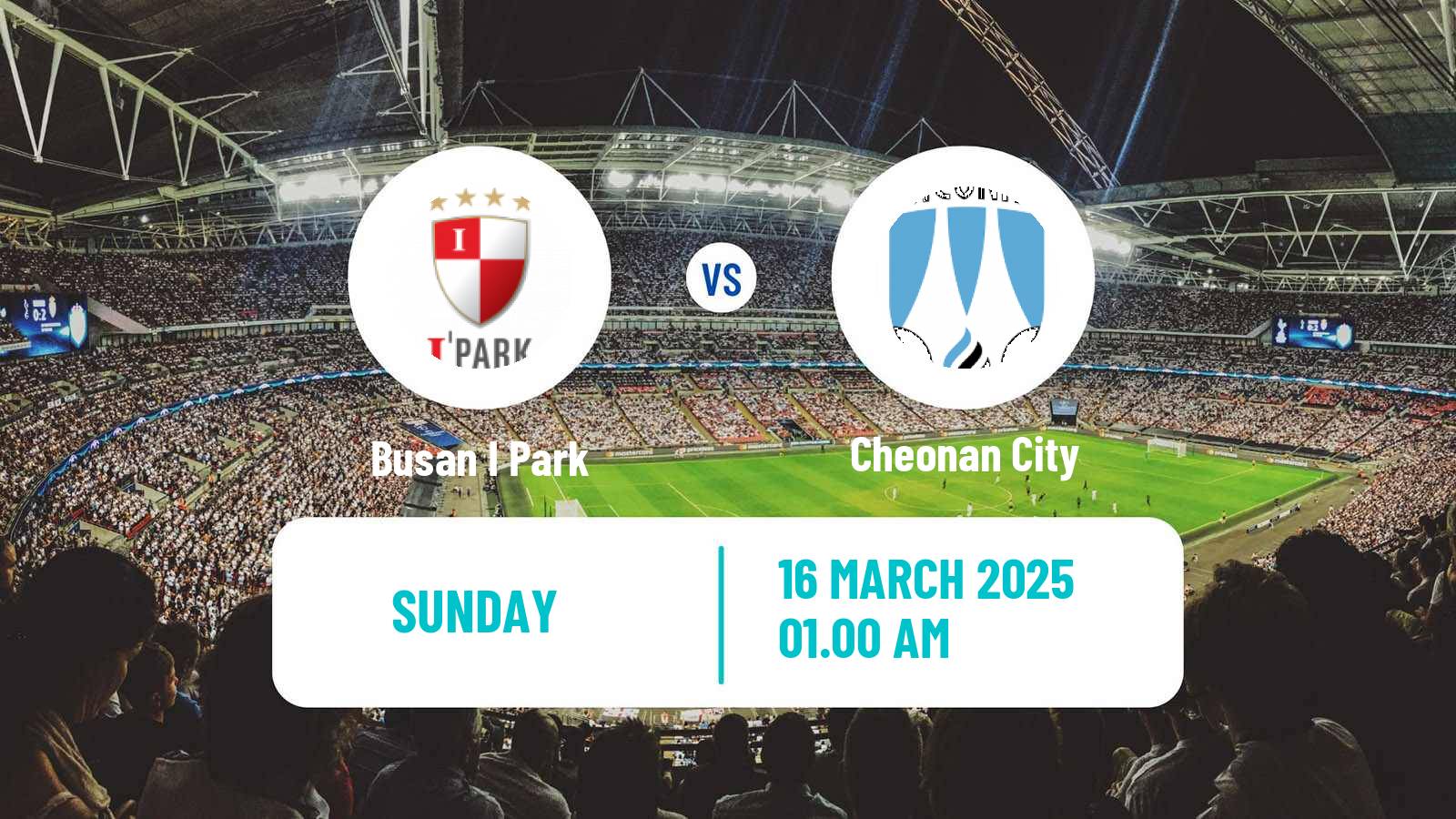 Soccer South Korean K-League 2 Busan I Park - Cheonan City