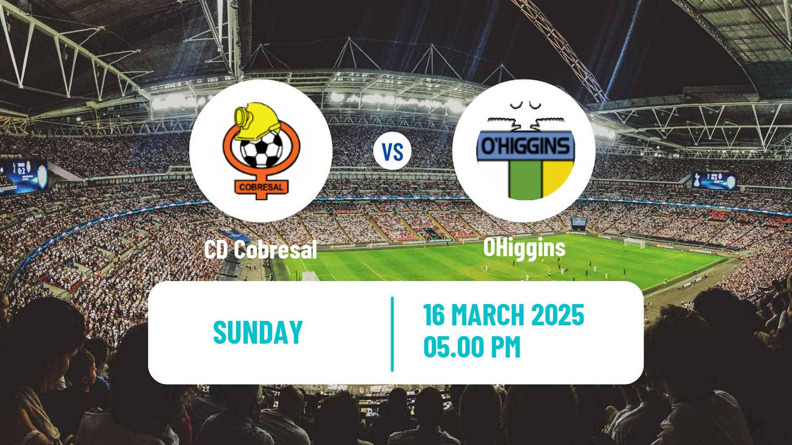 Soccer Chilean Primera Division Cobresal - OHiggins