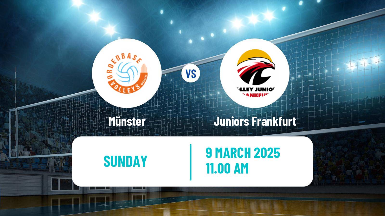 Volleyball German 2 Bundesliga North Volleyball Münster - Juniors Frankfurt