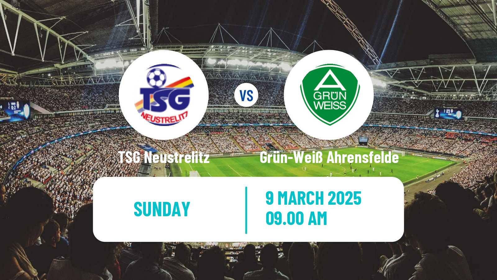 Soccer German Oberliga NOFV-Nord TSG Neustrelitz - Grün-Weiß Ahrensfelde