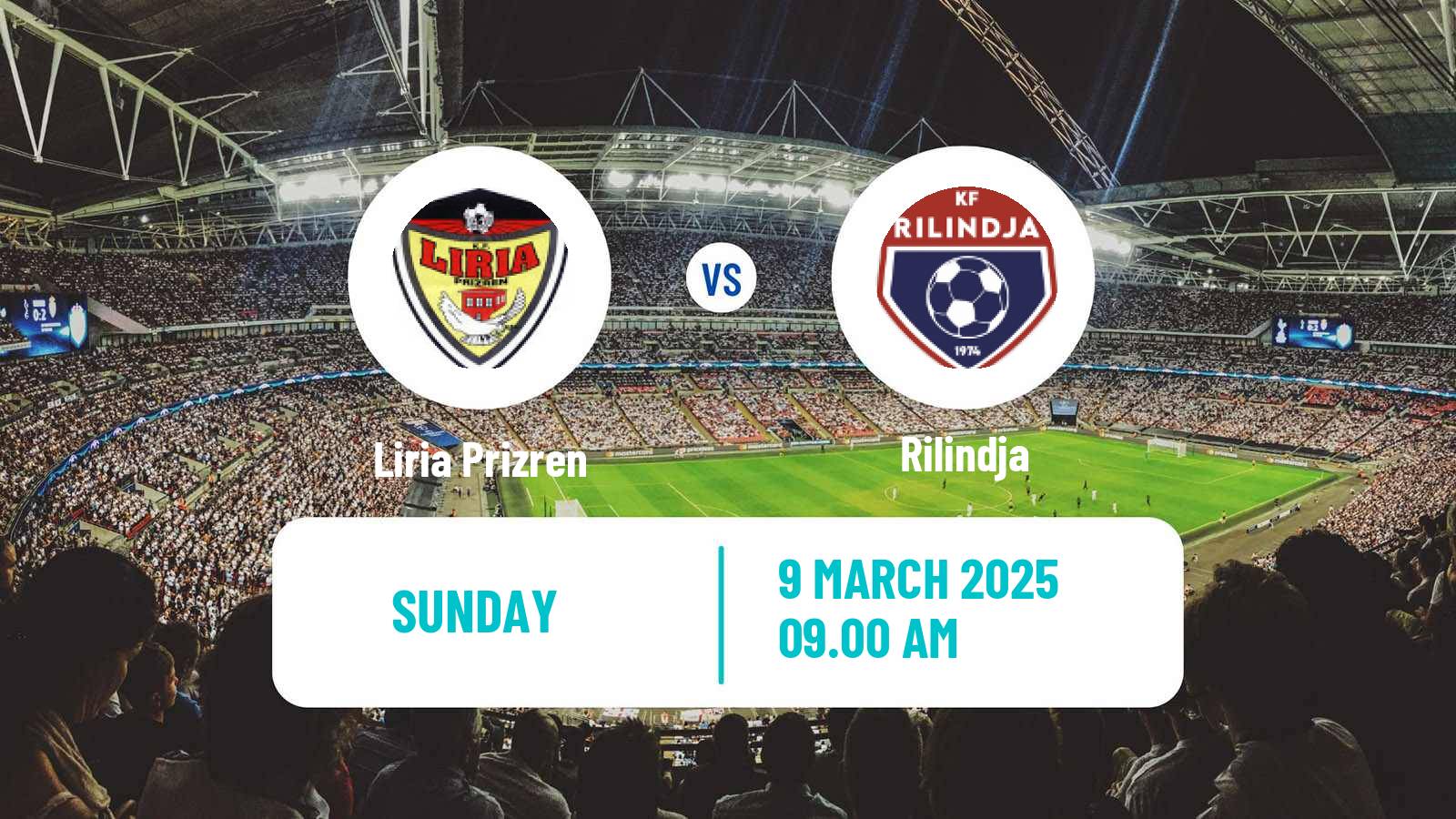Soccer Kosovo Liga e Pare Liria Prizren - Rilindja