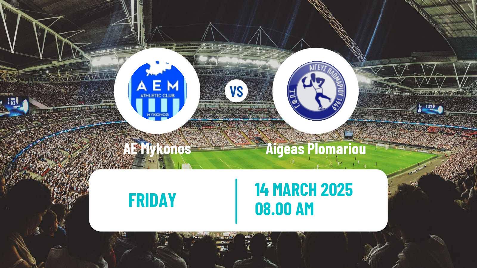 Soccer Greek Gamma Ethniki - Group 3 Mykonos - Aigeas Plomariou