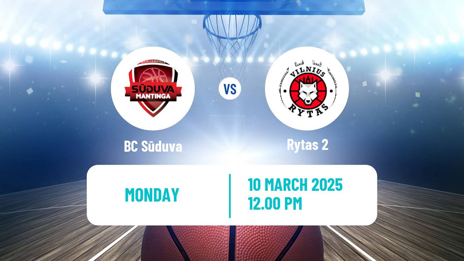 Basketball Lietuvos NKL Sūduva - Rytas 2