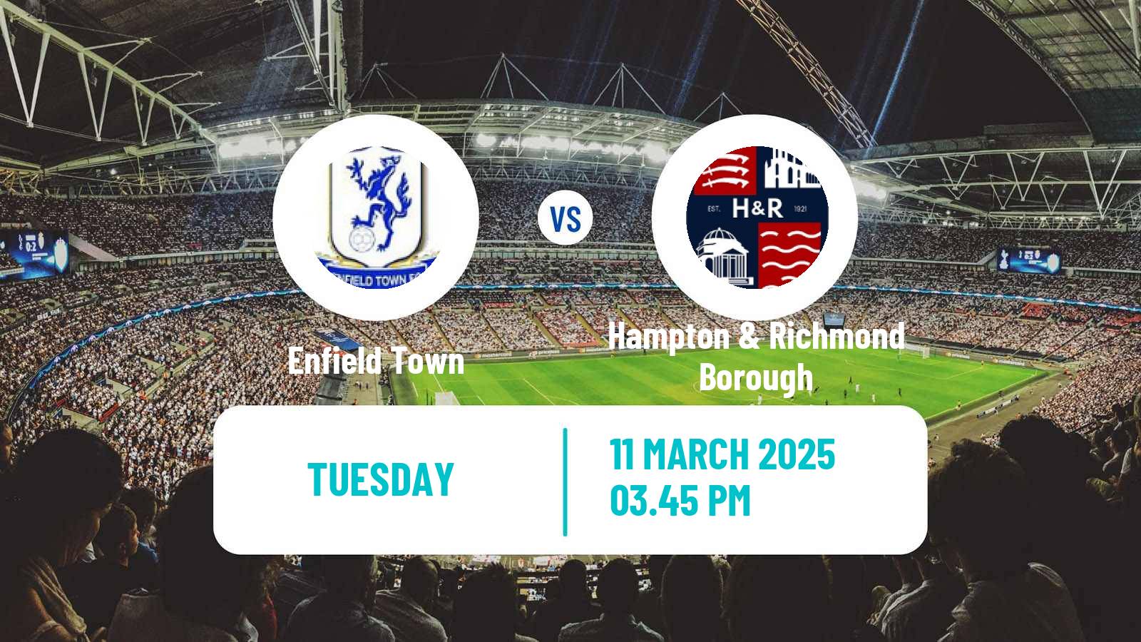 Soccer English National League South Enfield Town - Hampton & Richmond Borough