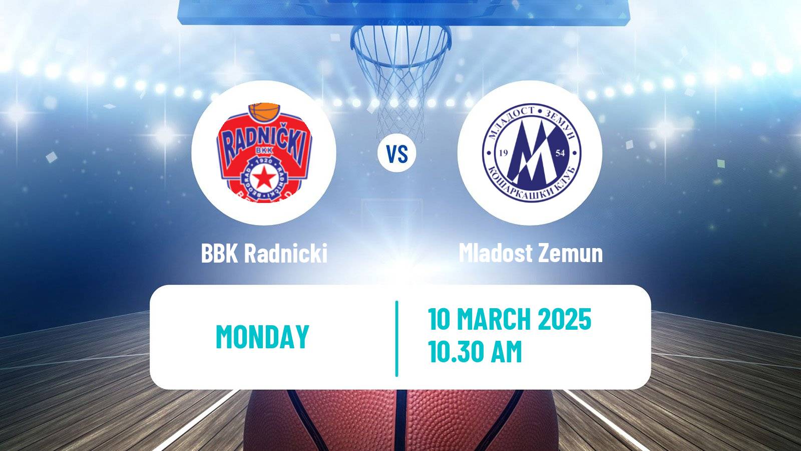 Basketball Serbian First League Basketball BBK Radnicki - Mladost Zemun