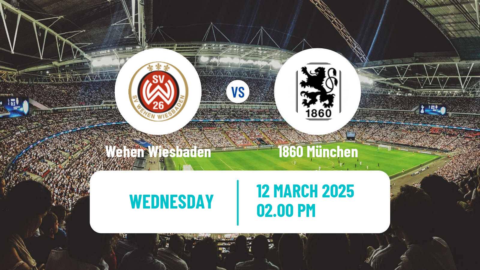 Soccer German 3 Bundesliga Wehen Wiesbaden - 1860 München