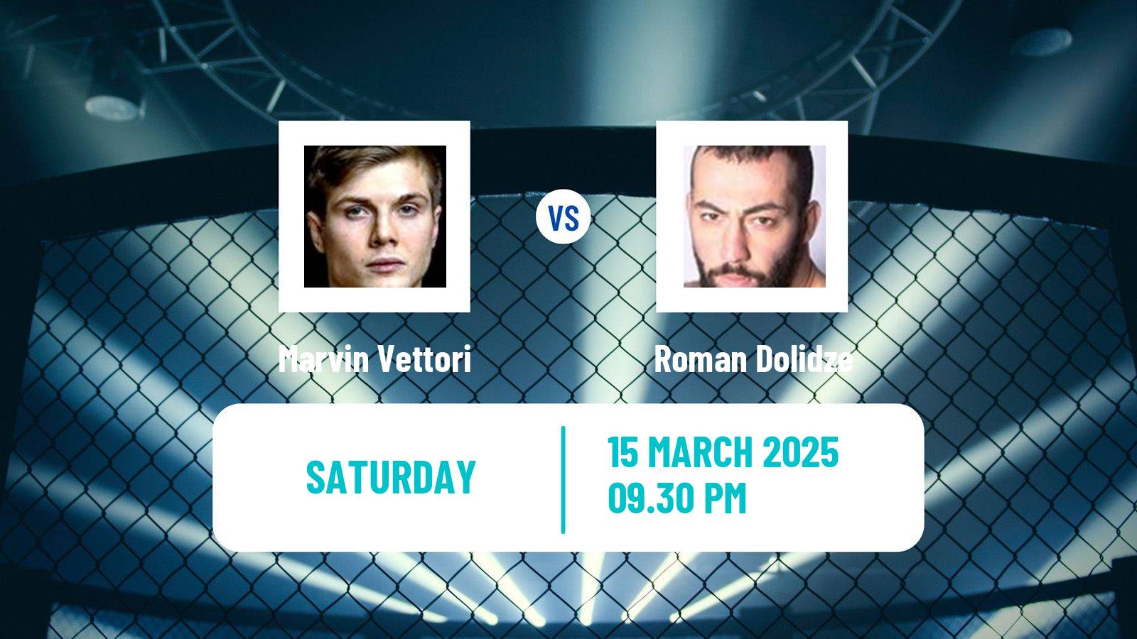 MMA Middleweight UFC Men Marvin Vettori - Roman Dolidze