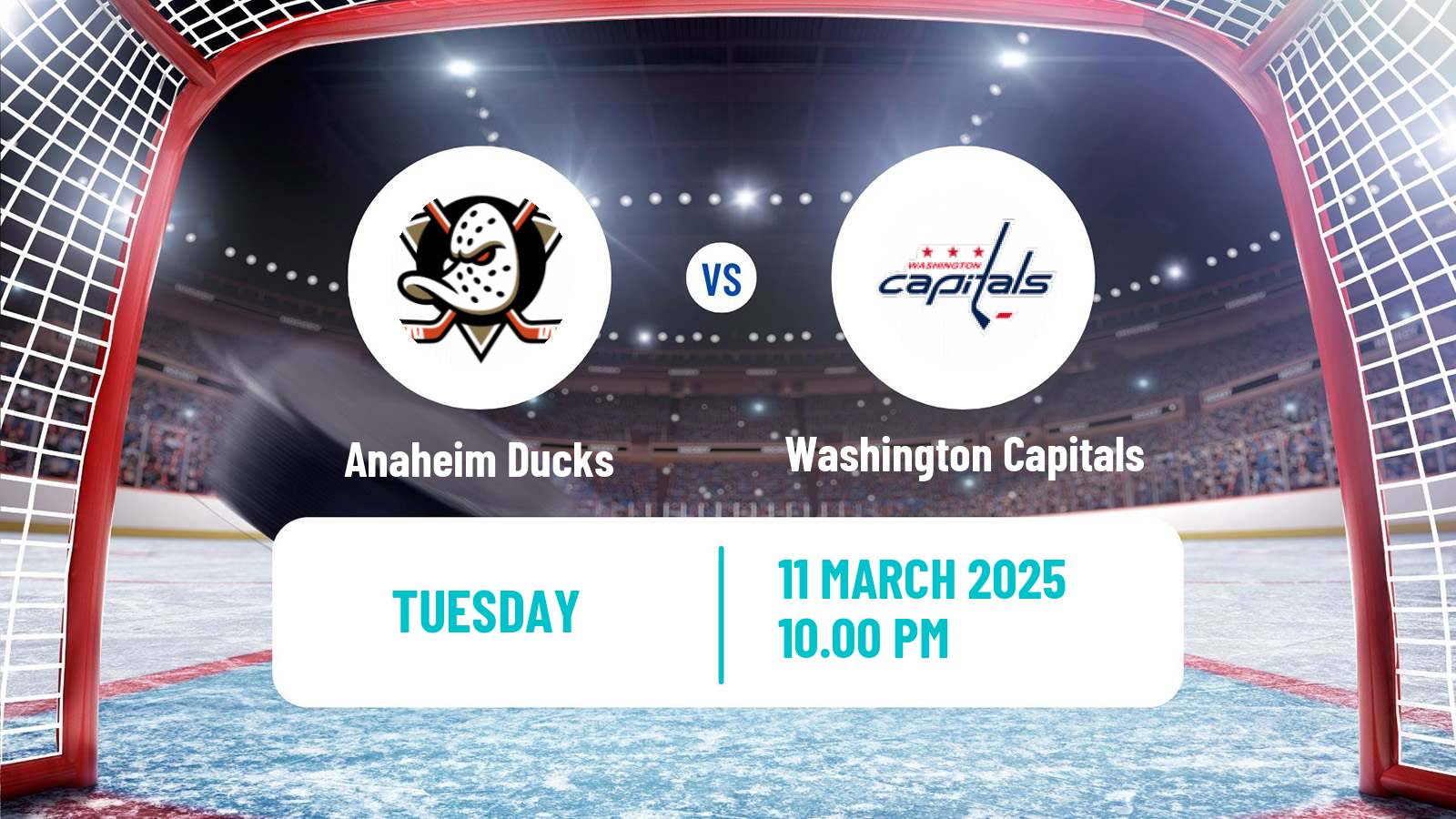 Hockey NHL Anaheim Ducks - Washington Capitals