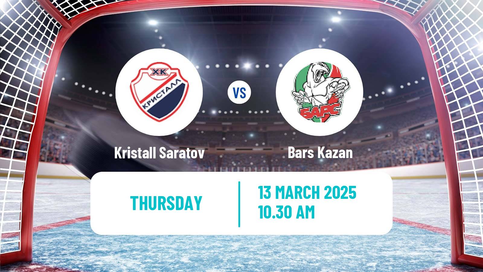 Hockey VHL Kristall Saratov - Bars Kazan
