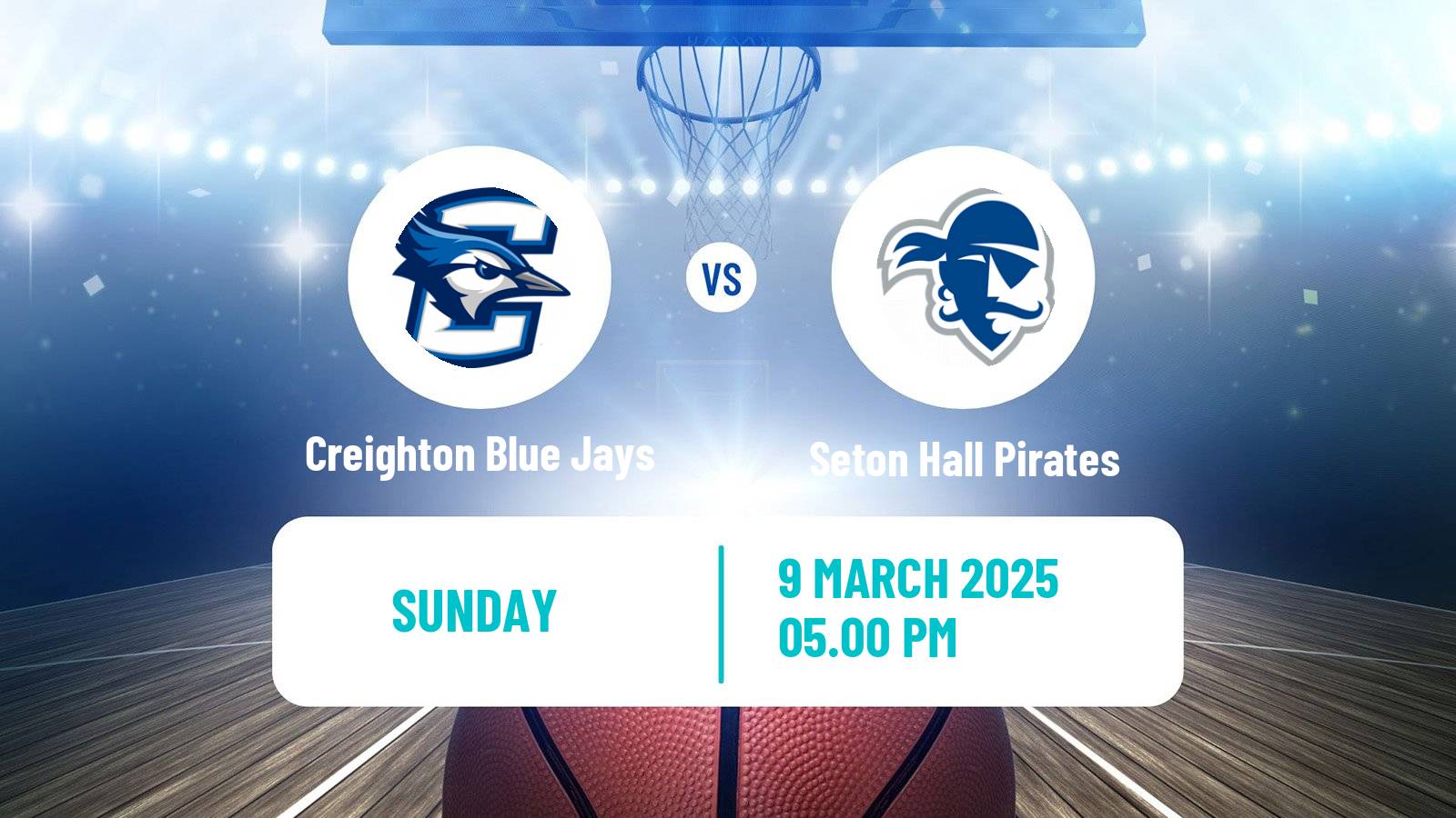 Basketball NCAA College Basketball Women Creighton Blue Jays - Seton Hall Pirates