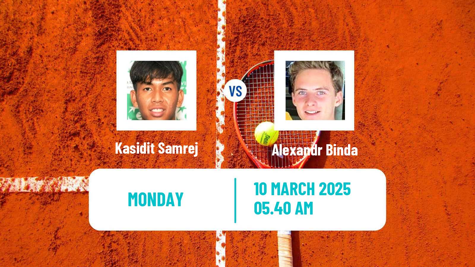 Tennis Hersonissos 2 Challenger Men Kasidit Samrej - Alexandr Binda