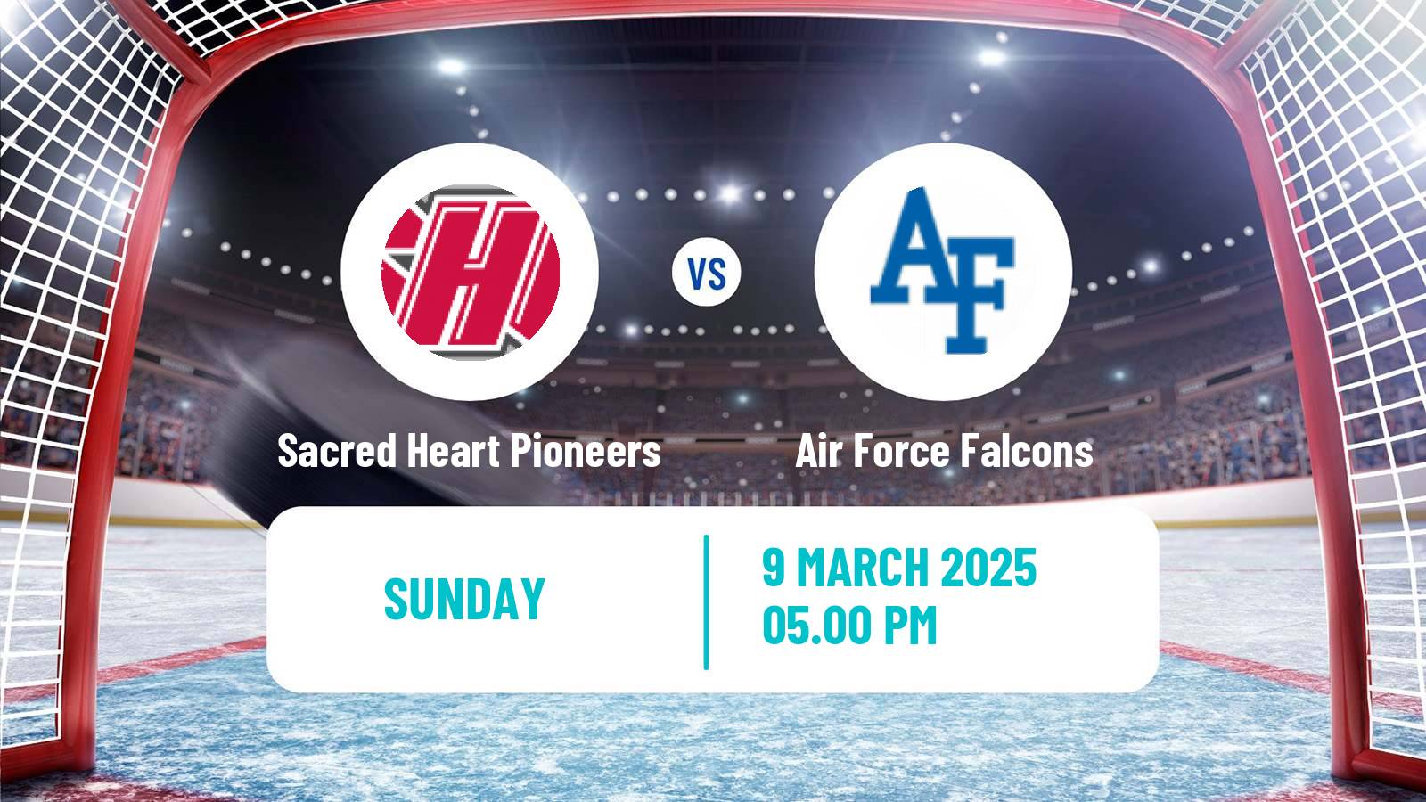 Hockey NCAA Hockey Sacred Heart Pioneers - Air Force Falcons