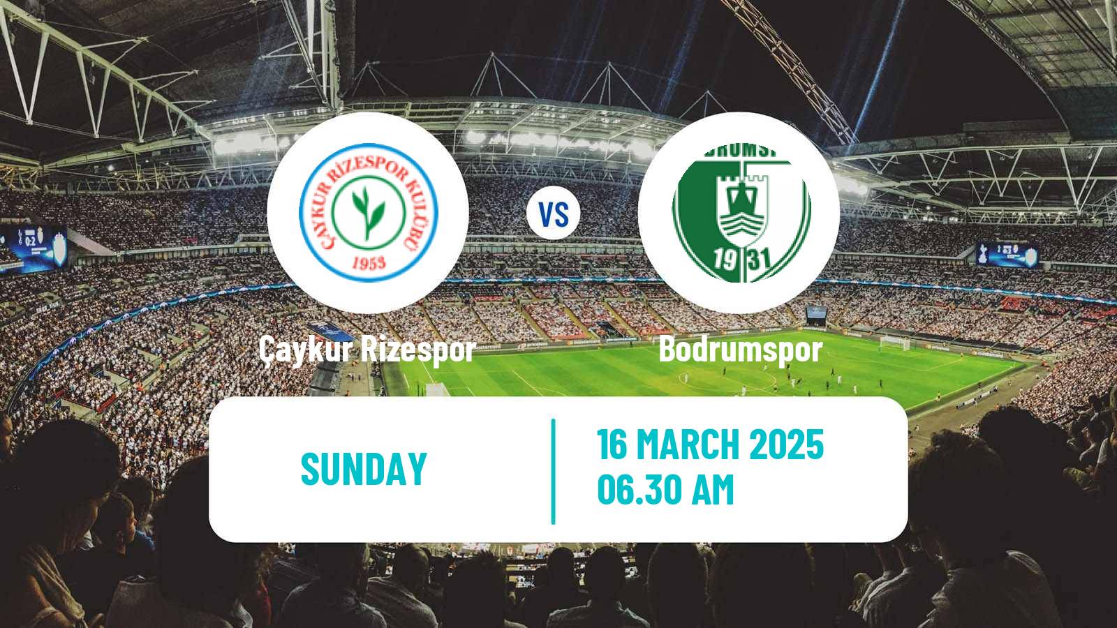 Soccer Turkish Super League Çaykur Rizespor - Bodrumspor