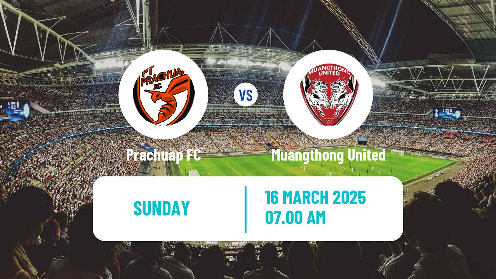 Soccer Thai League 1 Prachuap - Muangthong United