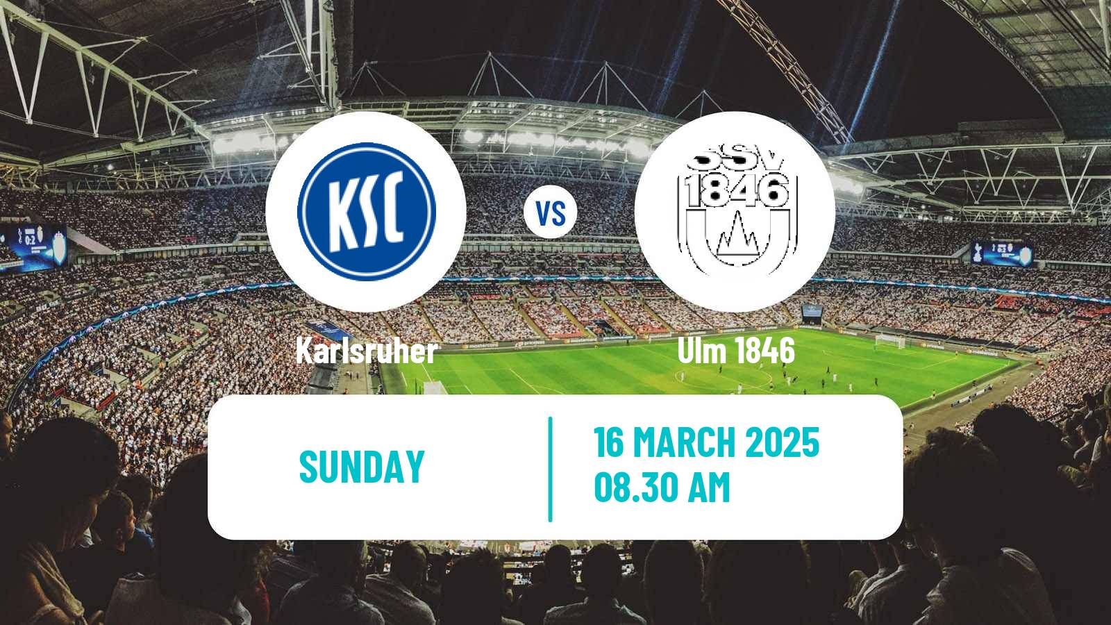 Soccer German 2 Bundesliga Karlsruher - Ulm 1846