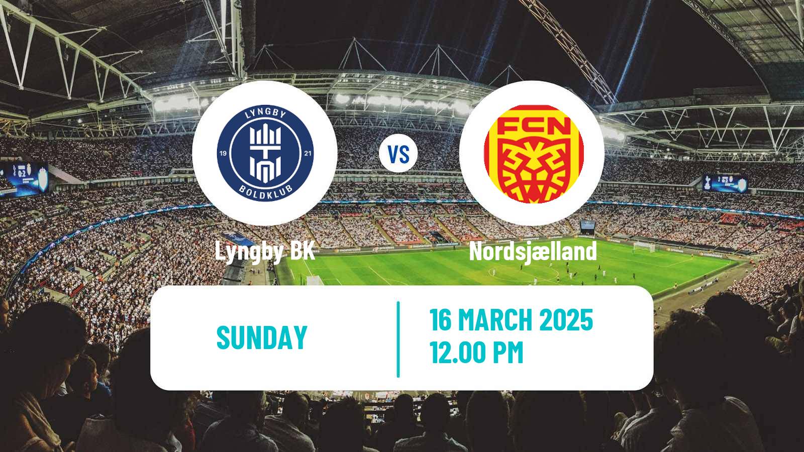 Soccer Danish Superliga Lyngby BK - Nordsjælland