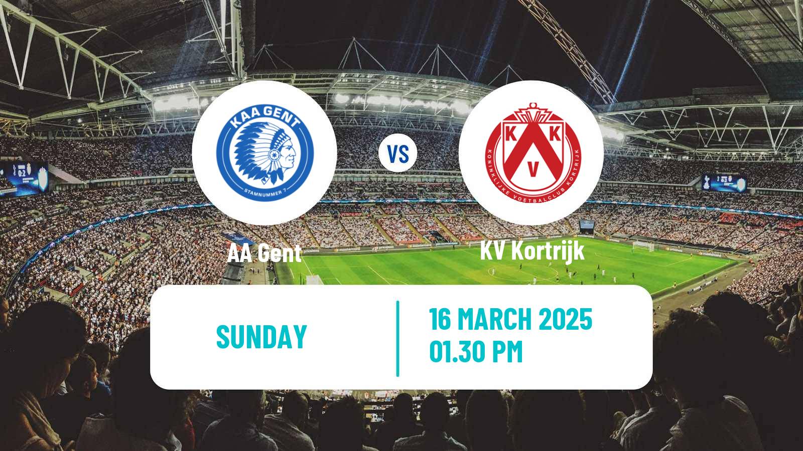 Soccer Belgian Jupiler Pro League Gent - Kortrijk