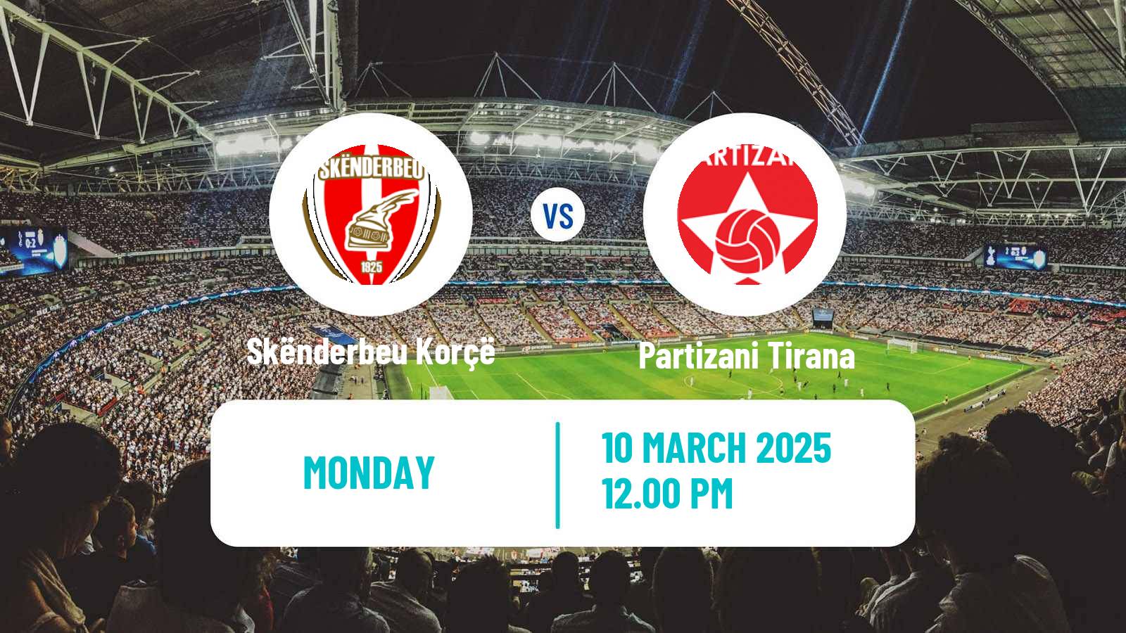 Soccer Albanian Super League Skënderbeu Korçë - Partizani Tirana