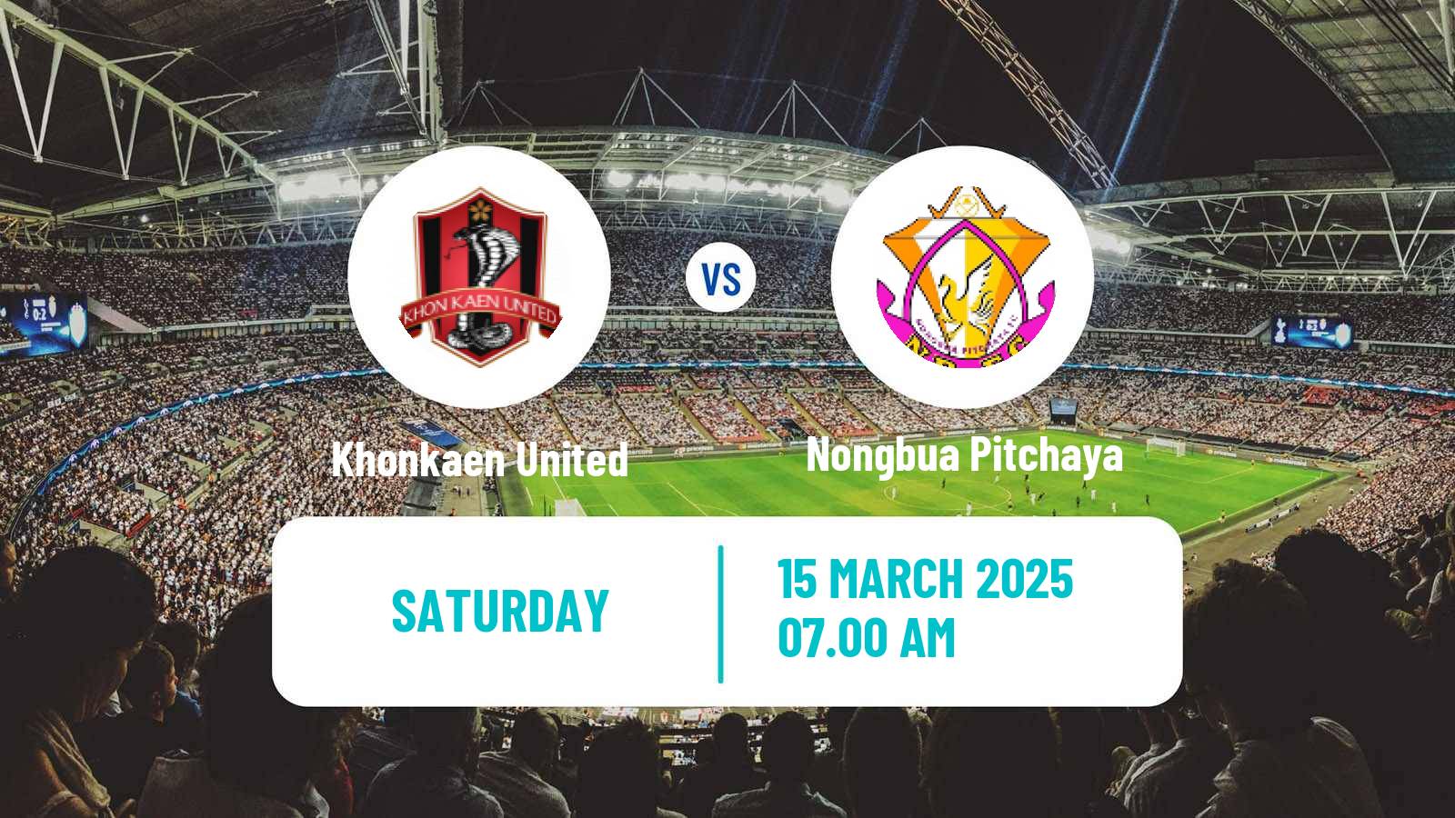 Soccer Thai League 1 Khonkaen United - Nongbua Pitchaya