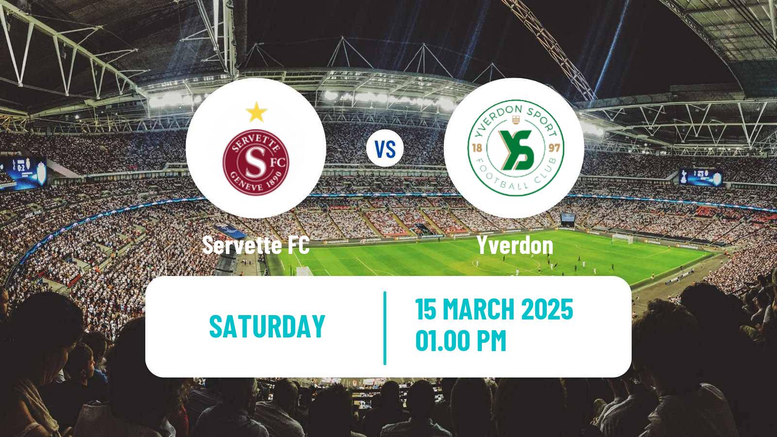 Soccer Swiss Super League Servette - Yverdon