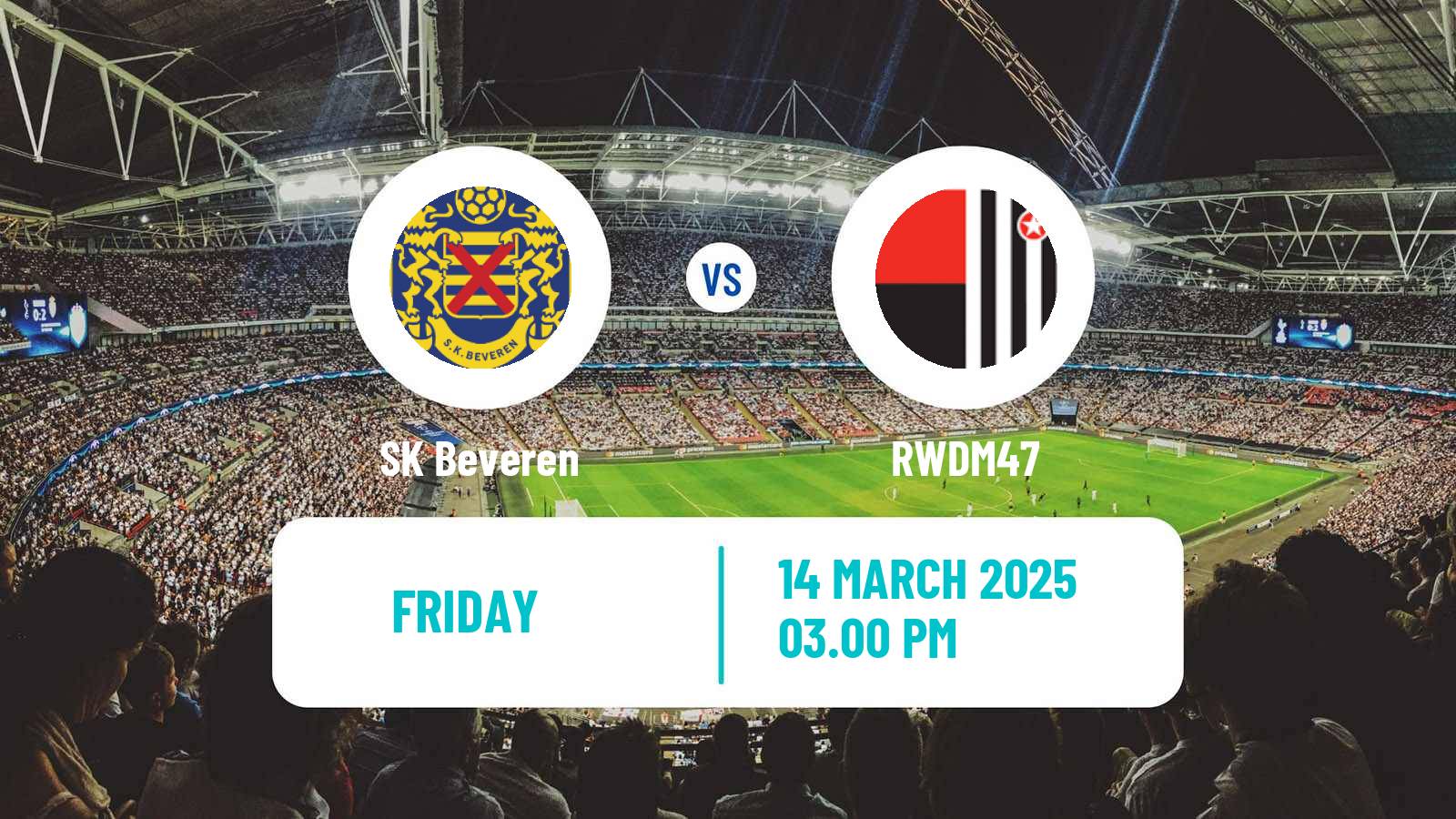Soccer Belgian Сhallenger Pro League Beveren - RWDM47