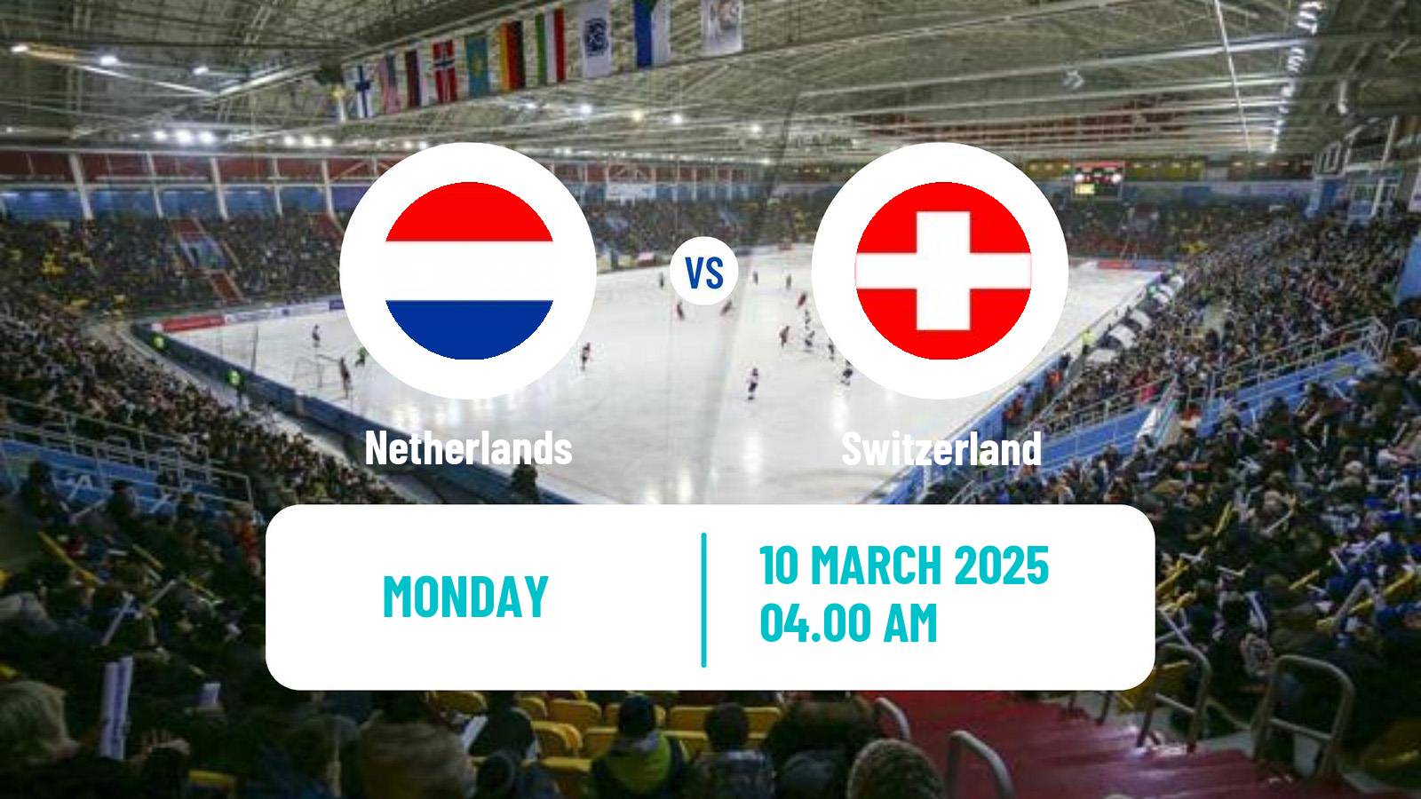 Bandy Bandy World Championship B Netherlands - Switzerland