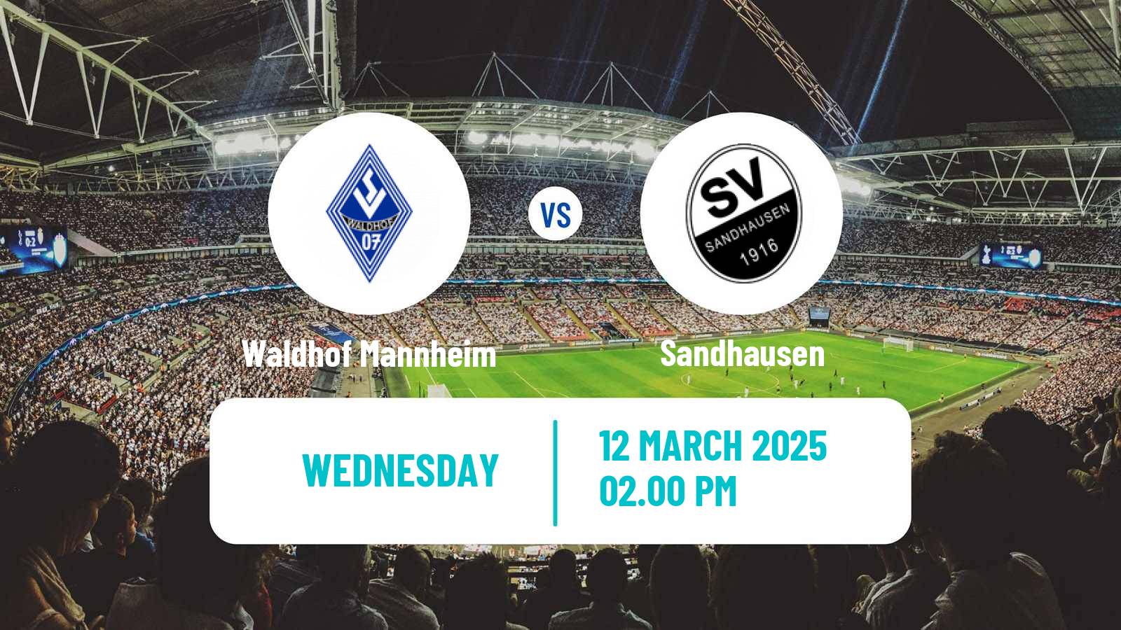 Soccer German 3 Bundesliga Waldhof Mannheim - Sandhausen