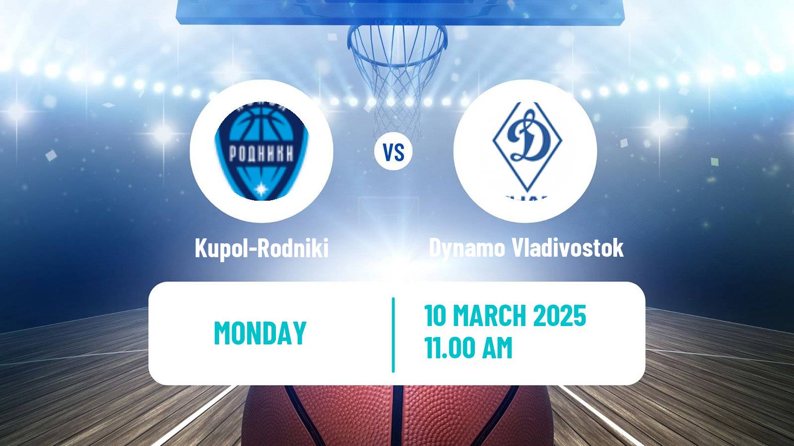 Basketball Russian Super League Basketball Kupol-Rodniki - Dynamo Vladivostok