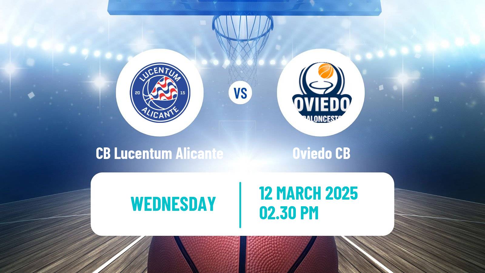 Basketball Spanish LEB Oro CB Lucentum Alicante - Oviedo